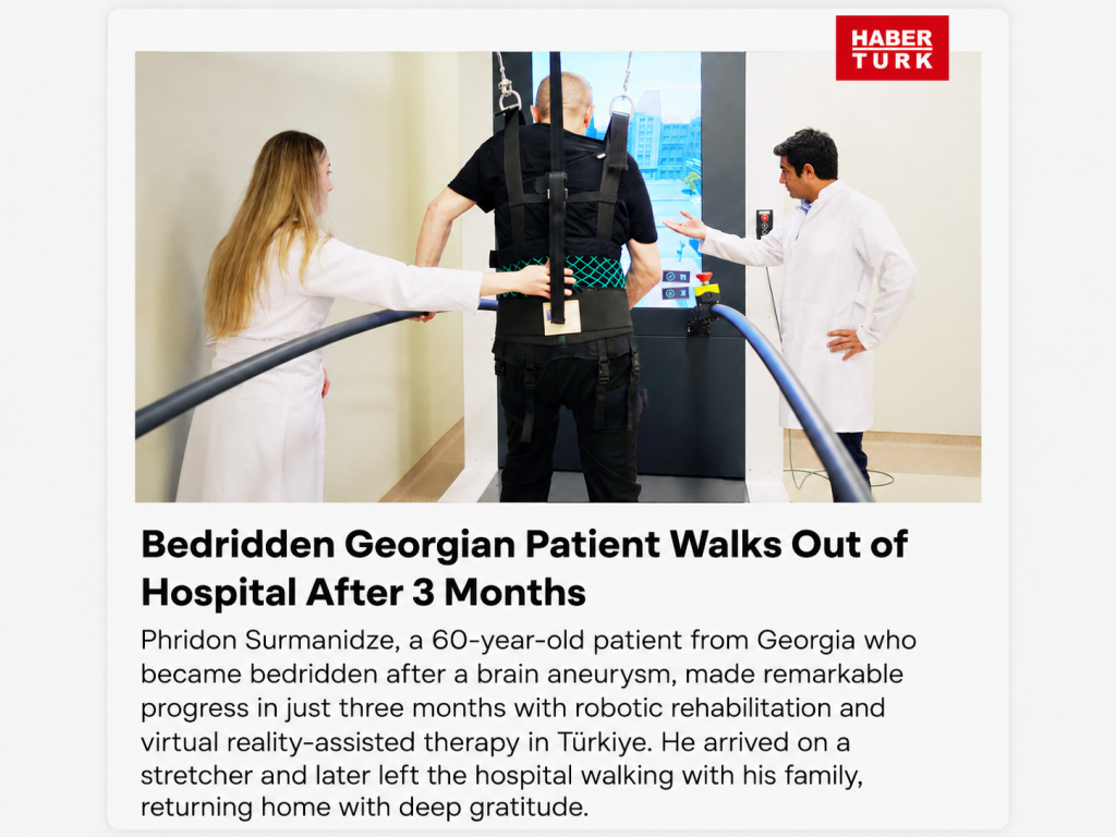 Georgian Patient Walks Again After 3 Months of Treatment in Türkiye