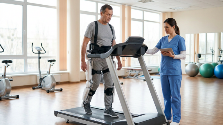 Felç Rehabilitasyonunda Robotik Tedavinin Rolü konulu, profesyonel, yüksek kaliteli fotoğraf