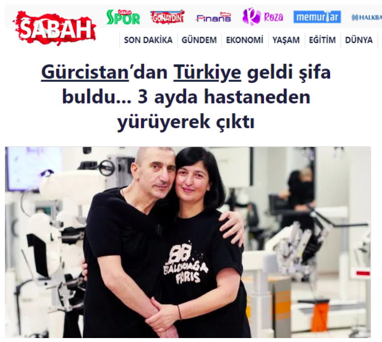 Sabah'ta Biz : Gürcistan'dan Türkiye'ye Geldi Şifa Buldu.