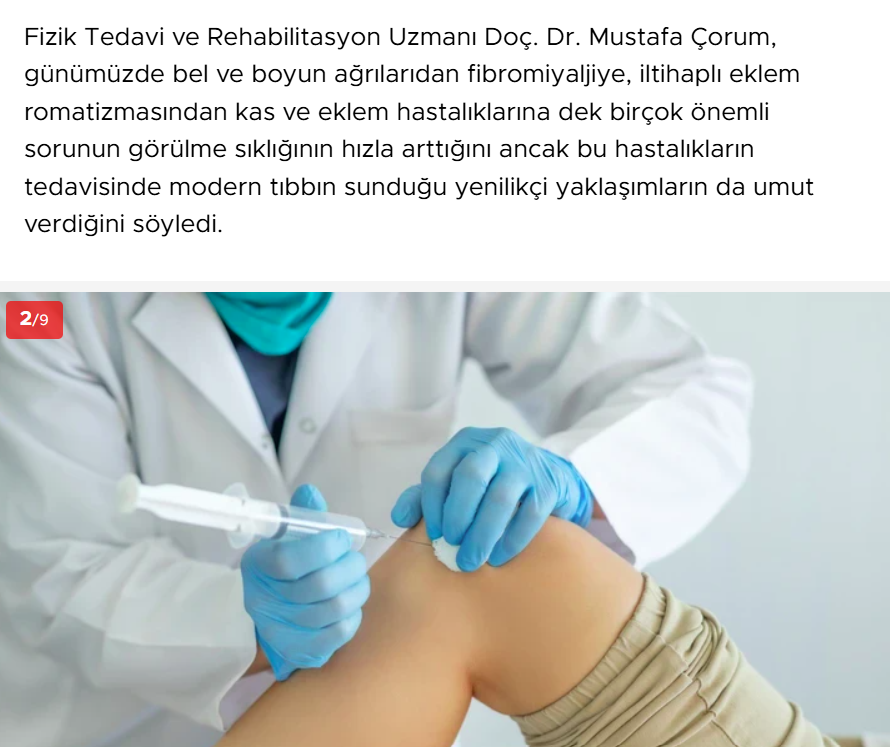 Hürriyet'te Biz : Kas ve eklem ağrılarına çare oluyor! Ozon terapi iltihaplanmayı azaltıyor, ağrıyı dindiriyor