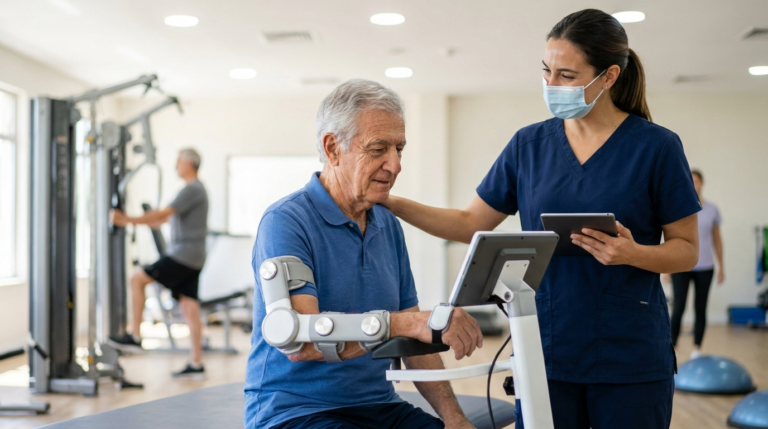İnme Rehabilitasyonunda Robotik Fizik Tedavi Ne Kadar Etkilidir? konulu, profesyonel, yüksek kaliteli fotoğraf