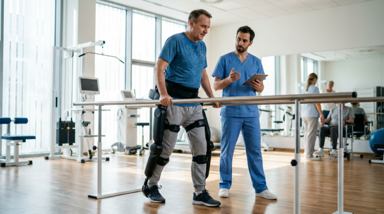 Robotik Rehabilitasyon: Ameliyat Sonrası İyileşme Sürecinde Yeni Bir Dönem konulu, profesyonel, yüksek kaliteli fotoğraf