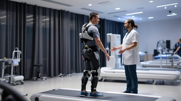Robotik Rehabilitasyon ile Yürüme Yeteneği Geri Kazanılır mı? konulu, profesyonel, yüksek kaliteli fotoğraf