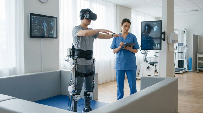 Robotik Rehabilitasyonda Sanal Gerçeklik Uygulamaları konulu, profesyonel, yüksek kaliteli fotoğraf