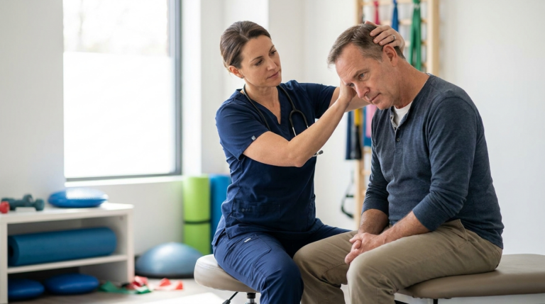 Vertigo Rehabilitasyonu ile Dünyanız Dönmesin konulu, profesyonel, yüksek kaliteli fotoğraf
