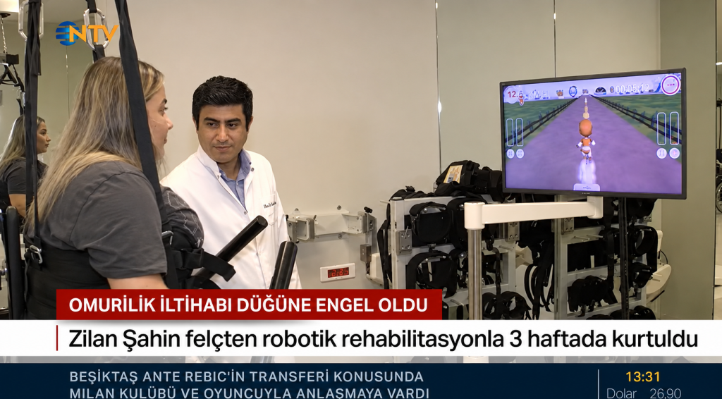 NTV : Zilan Şahin Felçten Robotik Rehabilitasyonla 3 Haftada Kurtuldu