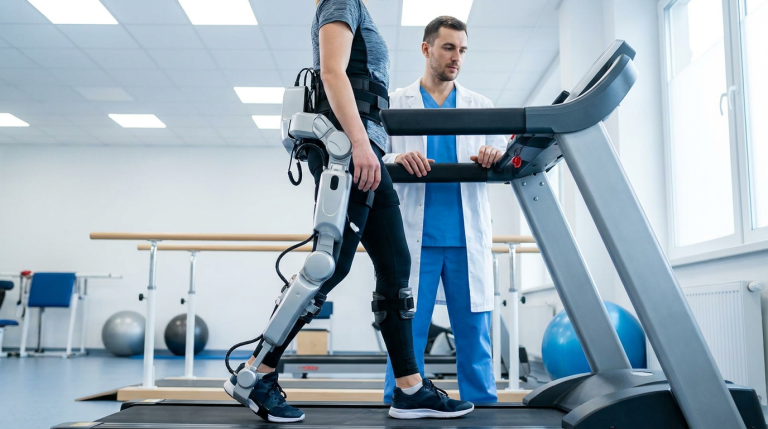 Robotik Rehabilitasyon Nedir? Hangi Hastalarda Uygulanır? konulu, profesyonel, yüksek kaliteli fotoğraf